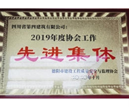 2019年度協(xié)會工作先進(jìn)集體